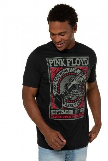 JP1880 Pink Floyd Retro Graphic Comfort Fit Band T-Shirt Black - T-shirts - T-shirts Homme Grande Taille