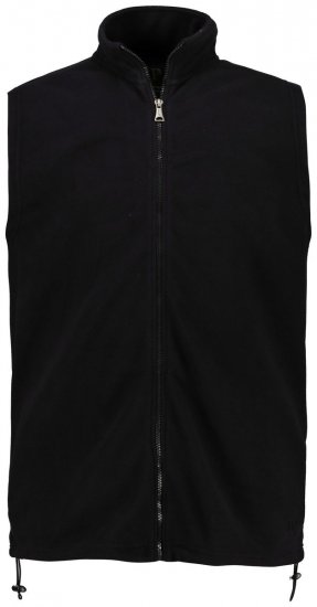 JP1880 723305 Gilet polaire à col montant Noir TALL - TALL gilets sans manches - 