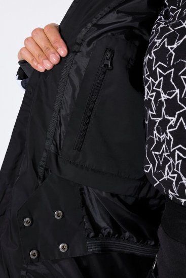 Ulla Popken 725348 Veste de ski matelassée Noir - Vêtements de ski - 