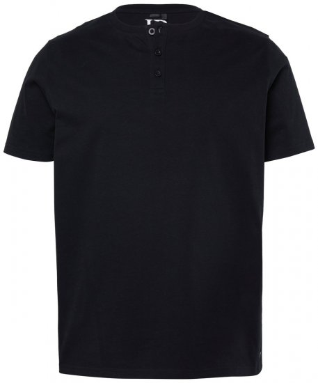 JP1880 726695 T-shirt henley Noir TALL - TALL T-shirts - T-Shirts pour Hommes Grands