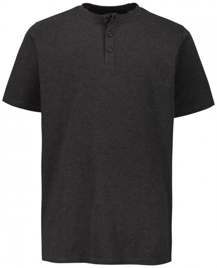 JP1880 726695 T-shirt Henley Gris foncé - T-shirts - T-shirts Homme Grande Taille
