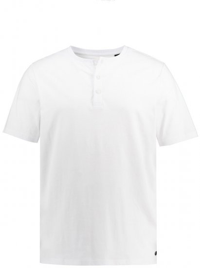 JP1880 726695 T-shirt Henley Blanc - T-shirts - T-shirts Homme Grande Taille