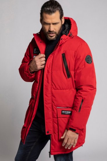 JP1880 748520 Parka déperlante et coupe-vent Rouge salsa - Vestes - Vestes Homme Grandes Tailles