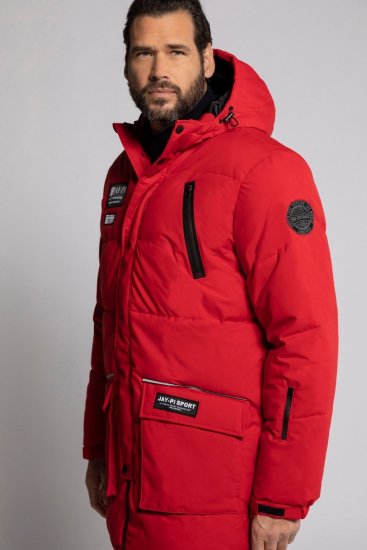 JP1880 748520 Parka déperlante et coupe-vent Rouge salsa - Vestes - Vestes Homme Grandes Tailles