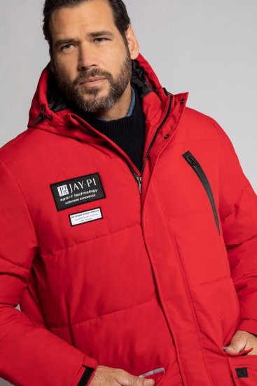 JP1880 748520 Parka déperlante et coupe-vent Rouge salsa - Vestes - Vestes Homme Grandes Tailles