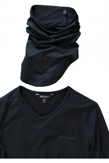 Ulla Popken 751623 Haut de ski à séchage rapide Noir - Vêtements de ski - 