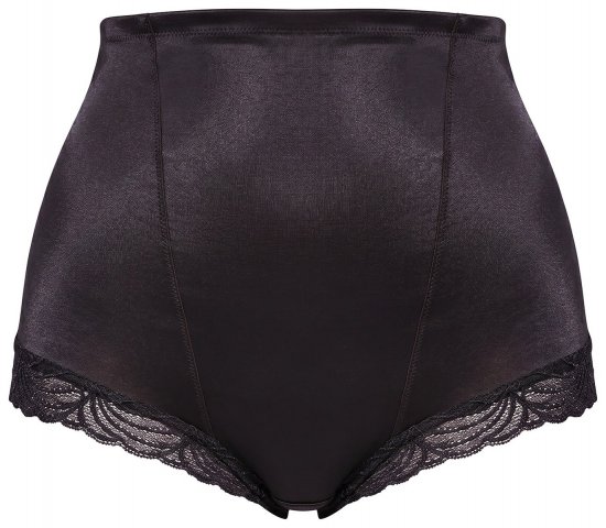 Ulla Popken 781632 Culotte gainante taille haute Marron - Lingerie gainante - 