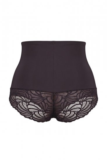 Ulla Popken 781632 Culotte gainante taille haute Marron - Lingerie gainante - 