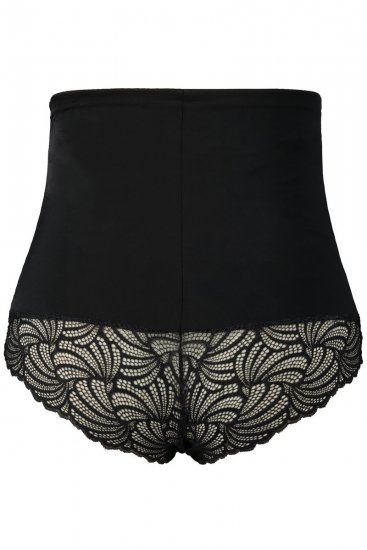 Ulla Popken 781632 Culotte gainante taille haute Noir - Lingerie gainante - 