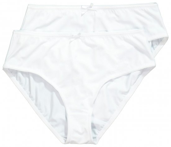 Ulla Popken 781658 Culottes lot de 2 Blanc - Culottes - 