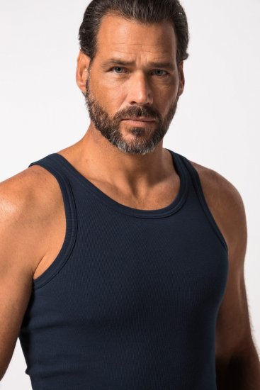 JP1880 782617 Maillot de corps côtelé Bleu nuit - Sous-vêtements & bain - Sous-vêtements Grande Taille