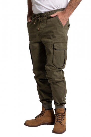 JP1880 782635 Pantalon cargo Vert olive - Jeans et pantalons - Jeans et Pantalons grande taille 