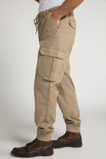 JP1880 782635 Pantalon cargo Sable - Jeans et pantalons - Jeans et Pantalons grande taille 