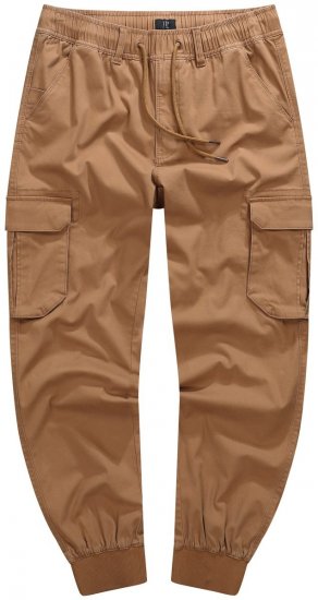 JP1880 782635 Pantalon cargo Marron caramel - Jeans et pantalons - Jeans et Pantalons grande taille 