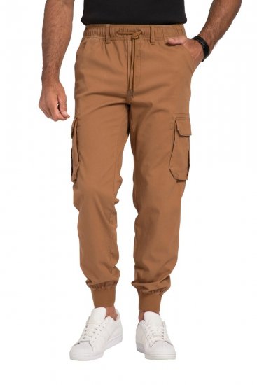 JP1880 782635 Pantalon cargo Marron caramel - Jeans et pantalons - Jeans et Pantalons grande taille 