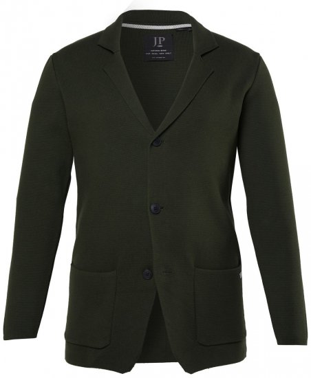 JP1880 Milano Flexnamic Blazer tricoté Olive foncé - Costumes - Costumes grandes tailles 