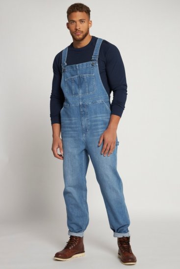 JP1880 Dungarees Denim Adjustable Straps Blue - Jeans et pantalons - Jeans et Pantalons grande taille 