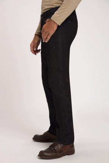 JP1880 Leather Pants Regular Fit Buffalo Nubuck Black - Jeans et pantalons - Jeans et Pantalons grande taille 