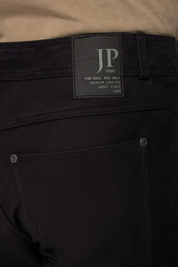 JP1880 Leather Pants Regular Fit Buffalo Nubuck Black - Jeans et pantalons - Jeans et Pantalons grande taille 