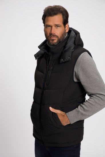 JP1880 Quilted Gilet DownTouch Padding Black - Vestes - Vestes Homme Grandes Tailles