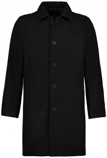 JP1880 795116 Manteau déperlant en laine mélangée Noir TALL - TALL vestes - Vestes TALL pour hommes grands