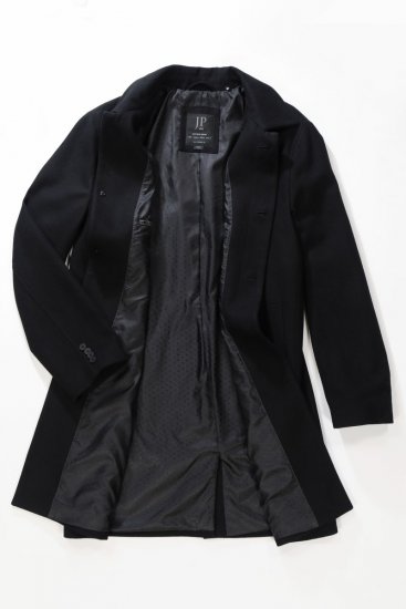JP1880 795116 Manteau déperlant en laine mélangée Noir TALL - TALL vestes - Vestes TALL pour hommes grands