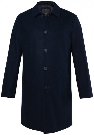 JP1880 795116 Déperlant Manteau en laine Bleu marine - Vestes - Vestes Homme Grandes Tailles
