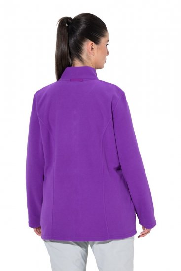 Ulla Popken 796970 Veste polaire légère Violet foncé - Vêtements en laine polaire - 