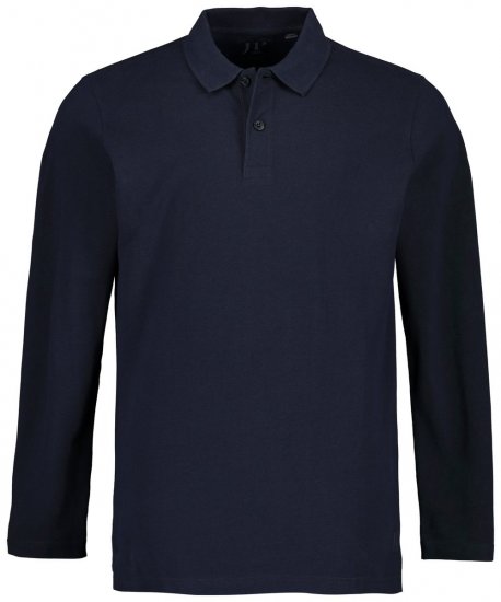 JP1880 799230 Polo à manches longues Bleu marine - Polos - Polos homme grande taille