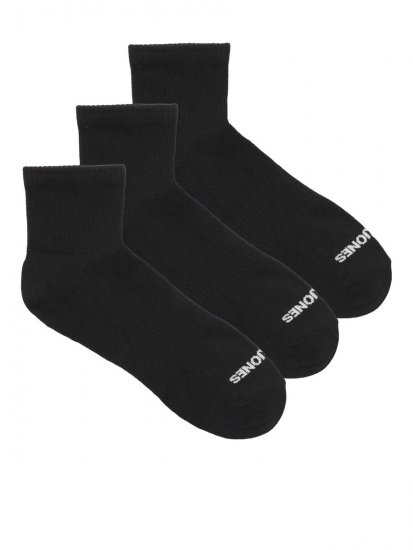 Jack & Jones Luca Chaussettes de tennis Noir lot de 3 - Sous-vêtements & bain - Sous-vêtements Grande Taille