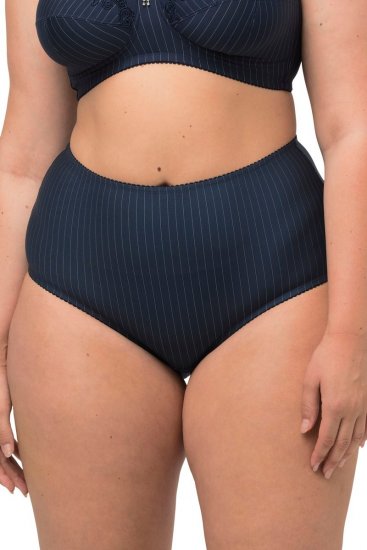 Ulla Popken 800279 Culottes à rayures lot de 2 Bleu marine - Culottes - 