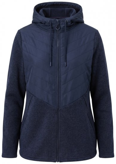Ulla Popken 800400 Veste doublée polaire Bleu marine - Vêtements en laine polaire - 