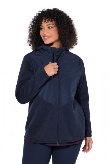 Ulla Popken 800400 Veste doublée polaire Bleu marine - Vêtements en laine polaire - 