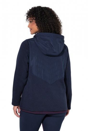 Ulla Popken 800400 Veste doublée polaire Bleu marine - Vêtements en laine polaire - 