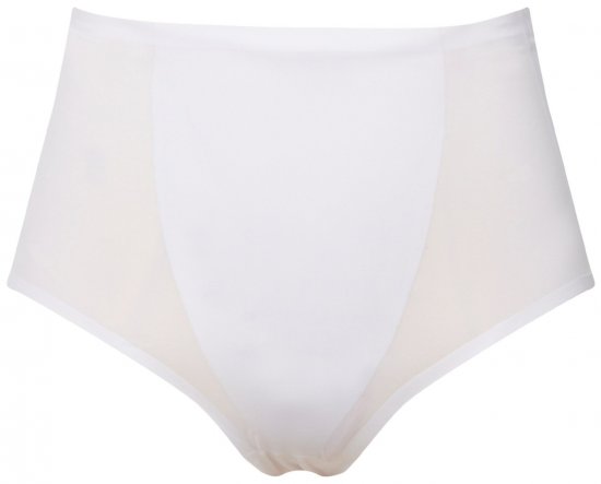 Ulla Popken 800498 Culotte gainante taille haute Blanc - Lingerie gainante - 