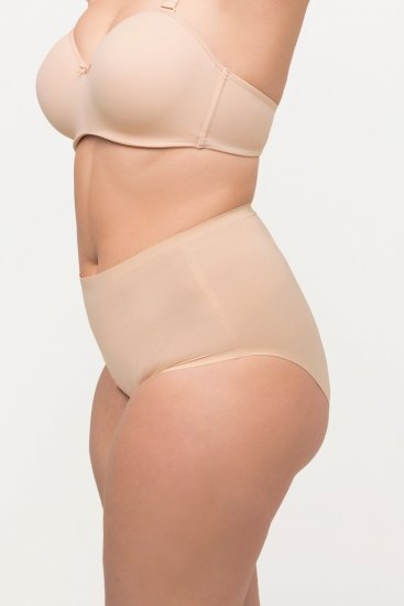 Ulla Popken 800498 Culotte gainante taille haute Champagne - Lingerie gainante - 