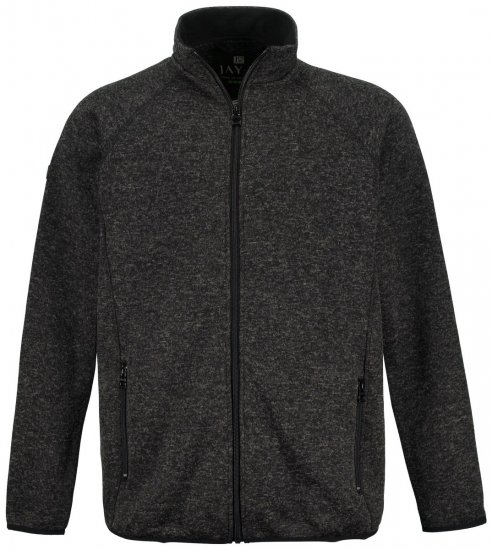 Jay-Pi 802394 Veste polaire tricotée Noir TALL - TALL vestes - Vestes TALL pour hommes grands