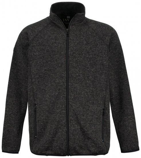 Jay-Pi 802394 Veste polaire tricotée Noir - Vestes - Vestes Homme Grandes Tailles