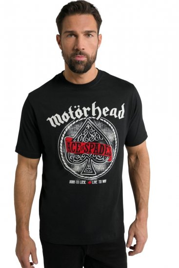 JP1880 Motörhead ACE Graphic Comfort Fit Band T-Shirt Black - T-shirts - T-shirts Homme Grande Taille