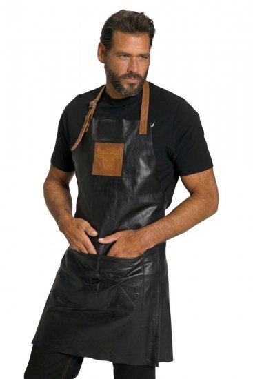 JP1880 803288 Tablier en cuir Noir - Tabliers - 