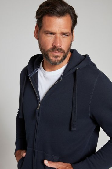 Jay-Pi 804164 Veste sweat à capuche Bleu marine - Sweatshirts & hoodies - Sweatshirts/Hoodies grande taille homme