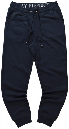 Jay-Pi 804175 Pantalon de jogging coupe ajustée avec poches latérales Bleu marine - Pantalons/shorts de survêtement - Survêtement/jogging grandes tailles