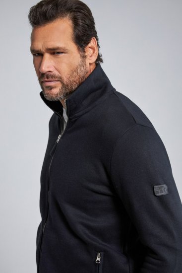 Jay-Pi 804180 Veste sweat à col montant Noir - Sweatshirts & hoodies - Sweatshirts/Hoodies grande taille homme