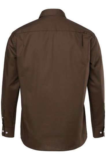 JP1880 Shirt Business Long Sleeve Brown - Chemises - Chemises Grandes Tailles Hommes