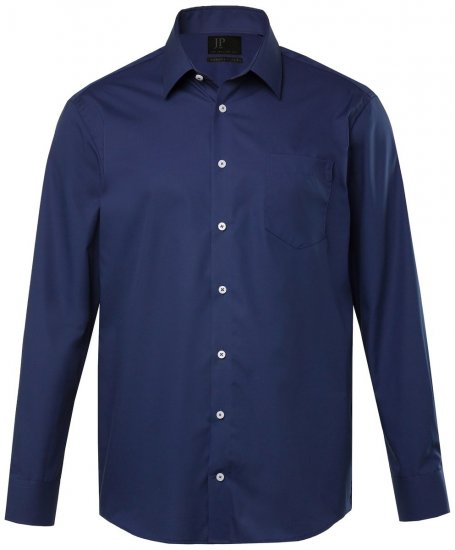 JP1880 804890 Chemise business sans repassage manches longues Bleu marine TALL - TALL chemises - Chemises TALL grande longueur