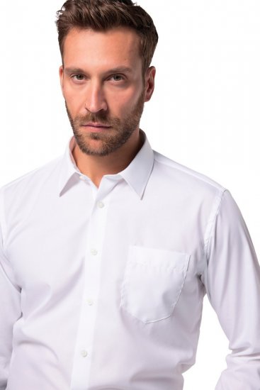 JP1880 804890 Chemise business sans repassage manches longues Blanc TALL - TALL chemises - Chemises TALL grande longueur