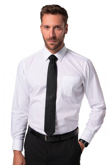 JP1880 804890 Chemise business sans repassage manches longues Blanc - Chemises - Chemises Grandes Tailles Hommes