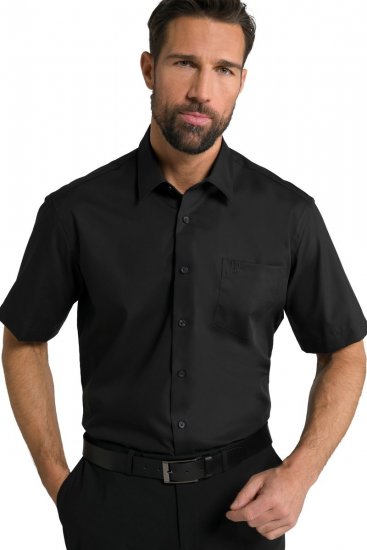 JP1880 804891 Chemise à manches courtes Noir TALL - TALL chemises - Chemises TALL grande longueur