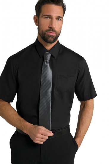 JP1880 804891 Chemise à manches courtes Noir TALL - TALL chemises - Chemises TALL grande longueur