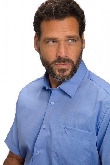 JP1880 804891 Chemise à manches courtes Bleu clair - Chemises - Chemises Grandes Tailles Hommes